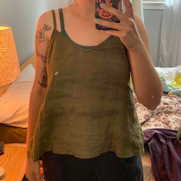 SOLD Maiwa Linen Liberty tank - Picture 8 of 8